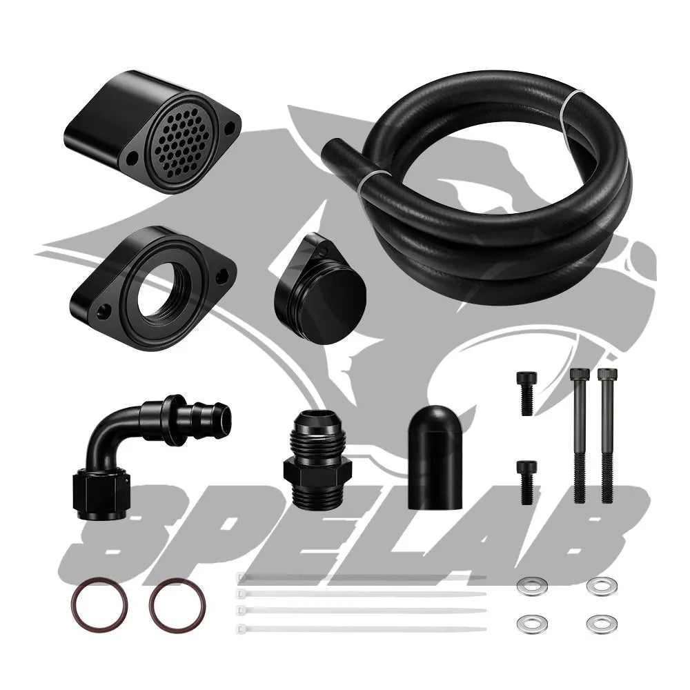For 2011-2023 Ford 6.7L Powerstroke CCV Reroute Kit Engine Ventilation Kit | SPELAB