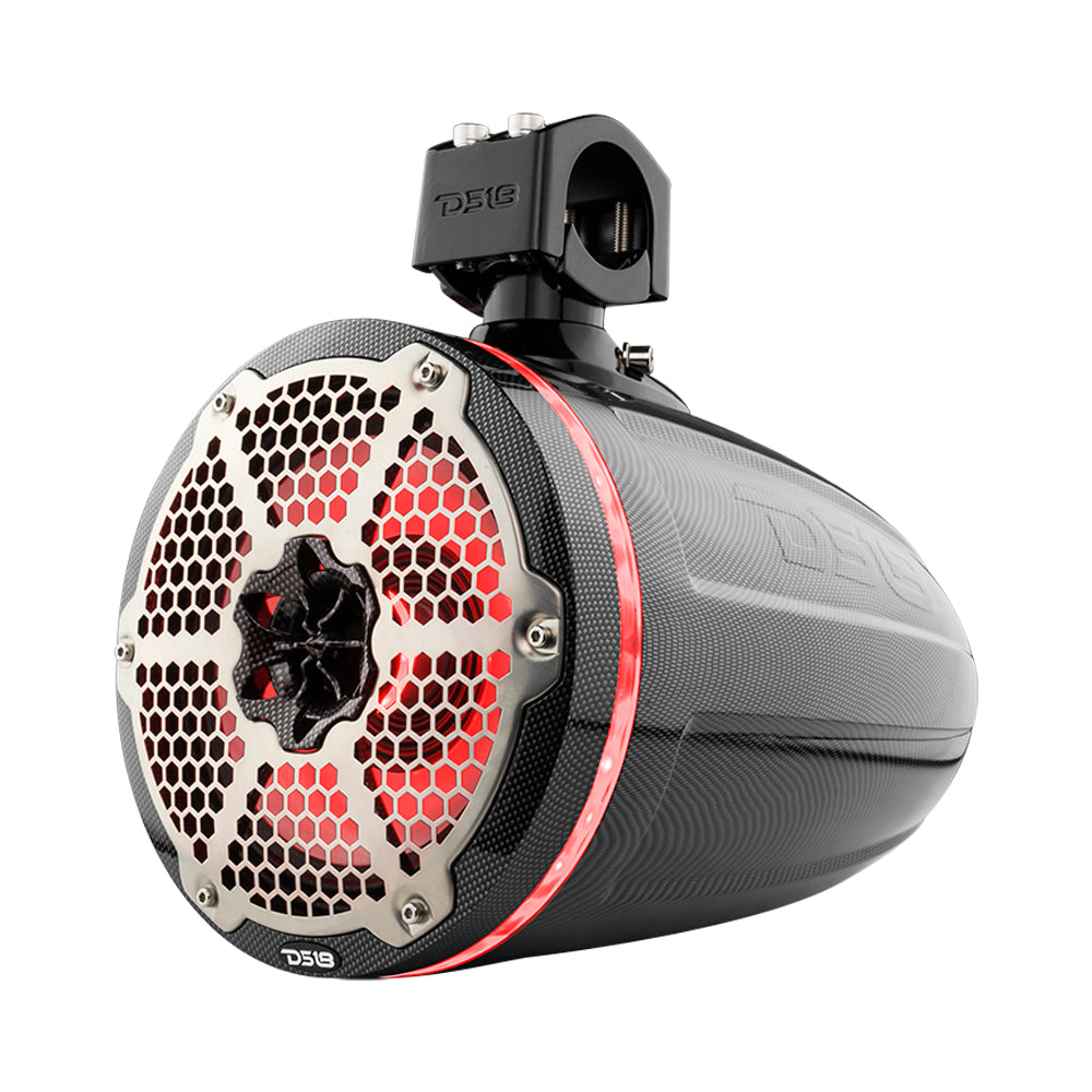 Bronco 6th Gen Roll Bar Audio Bundle – 8" Marine Tower Speakers with RGB LED Lights and OEM Roll Bar Mounting Clamps