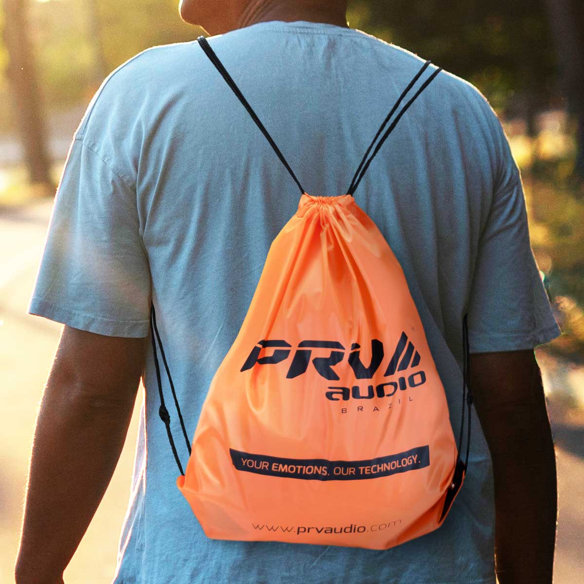 PRV Orange Drawstring Bag PRV Audio