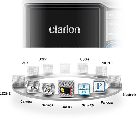 Clarion CMS5 Hideaway Marine Digital Media Receiver