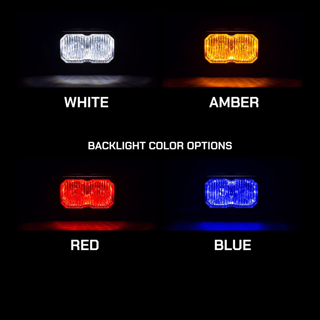 SSC2 SAE/DOT White Sport Standard LED Pod (pair)