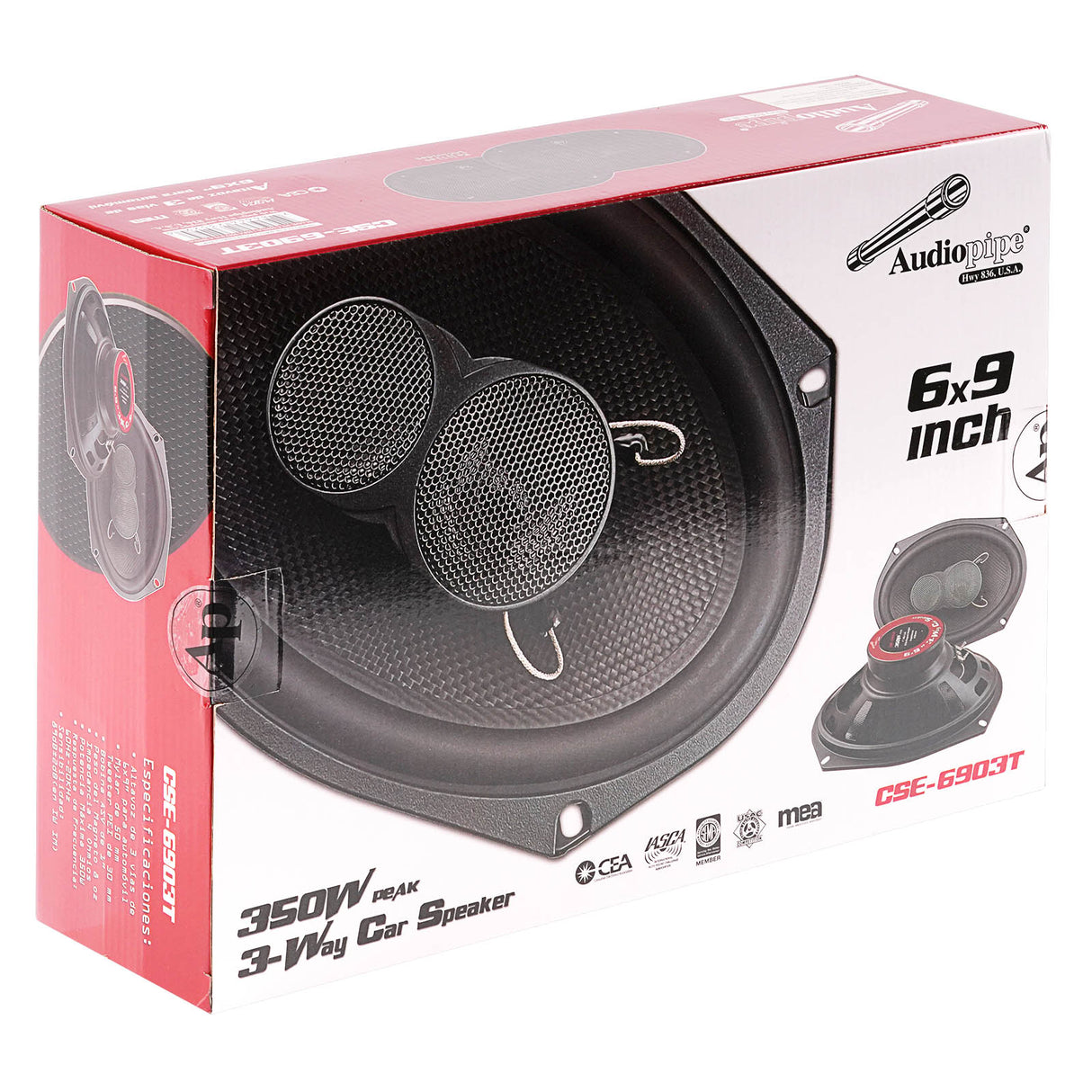 6” X9” 3-Way Car Speaker (CSE-6903T) Audiopipe