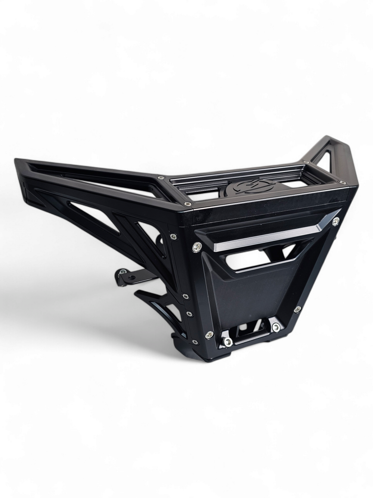 2017 to Current Can-Am X3 Maverick Machined Billet Front Winch Bumper (Black Anodize) www.elektricoffroad.com