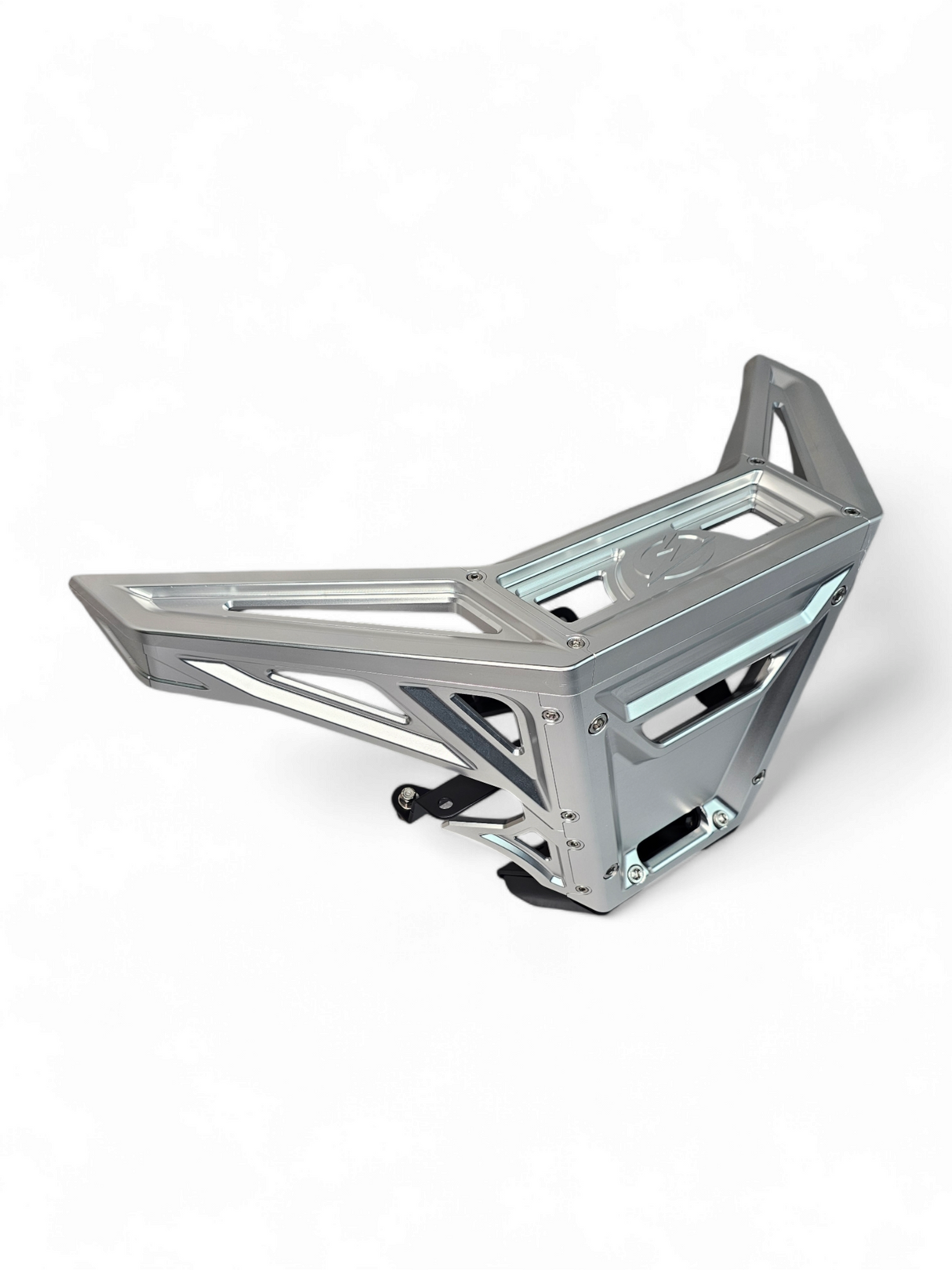 2017 to Current Can-Am X3 Maverick Machined Billet Front Winch Bumper (Clear Anodize) www.elektricoffroad.com