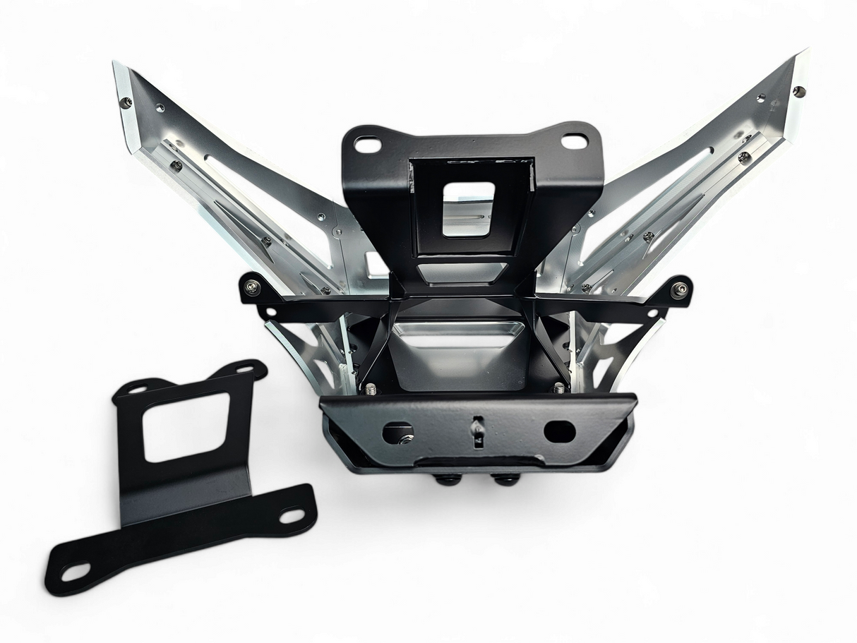 2017 to Current Can-Am X3 Maverick Machined Billet Front Winch Bumper (Clear Anodize) www.elektricoffroad.com