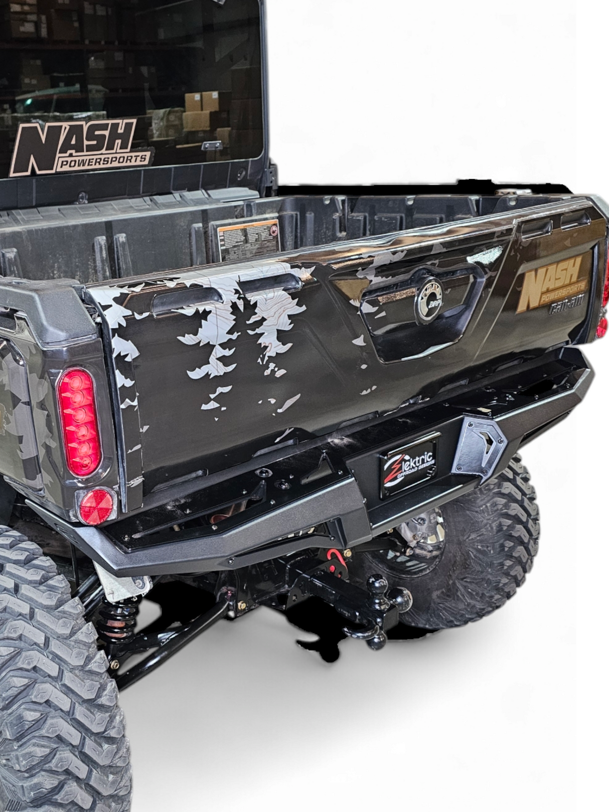 2016+ Can-Am Defender HD10 Volt Rear Bumper www.elektricoffroad.com