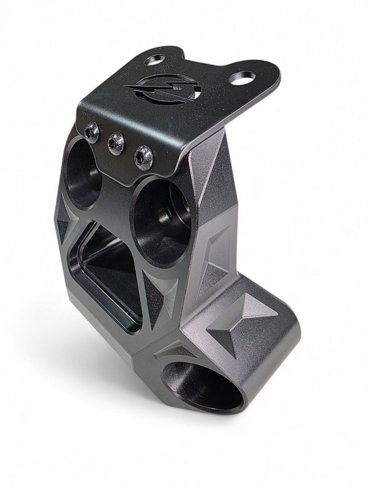 2024+ Can Am Maverick R Billet Radius Rod Plate (Black) www.elektricoffroad.com