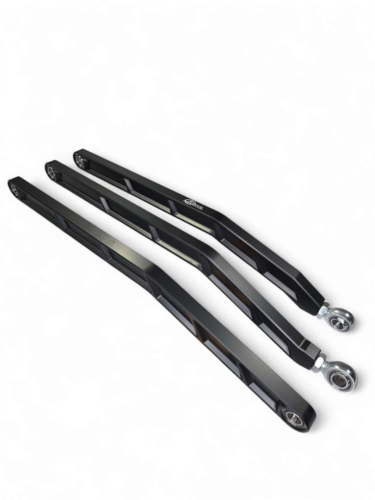 2017+ Can Am X3 Maverick Volt Billet Radius Rods Anodized Black (RS 72" Model Only) www.elektricoffroad.com
