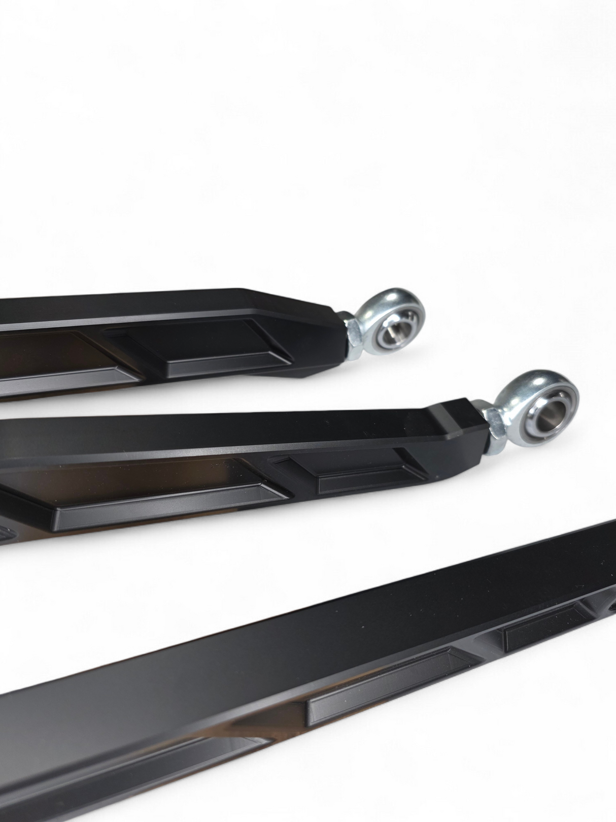 2017+ Can Am X3 Maverick Volt Billet Radius Rods Anodized Black (RS 72" Model Only) www.elektricoffroad.com