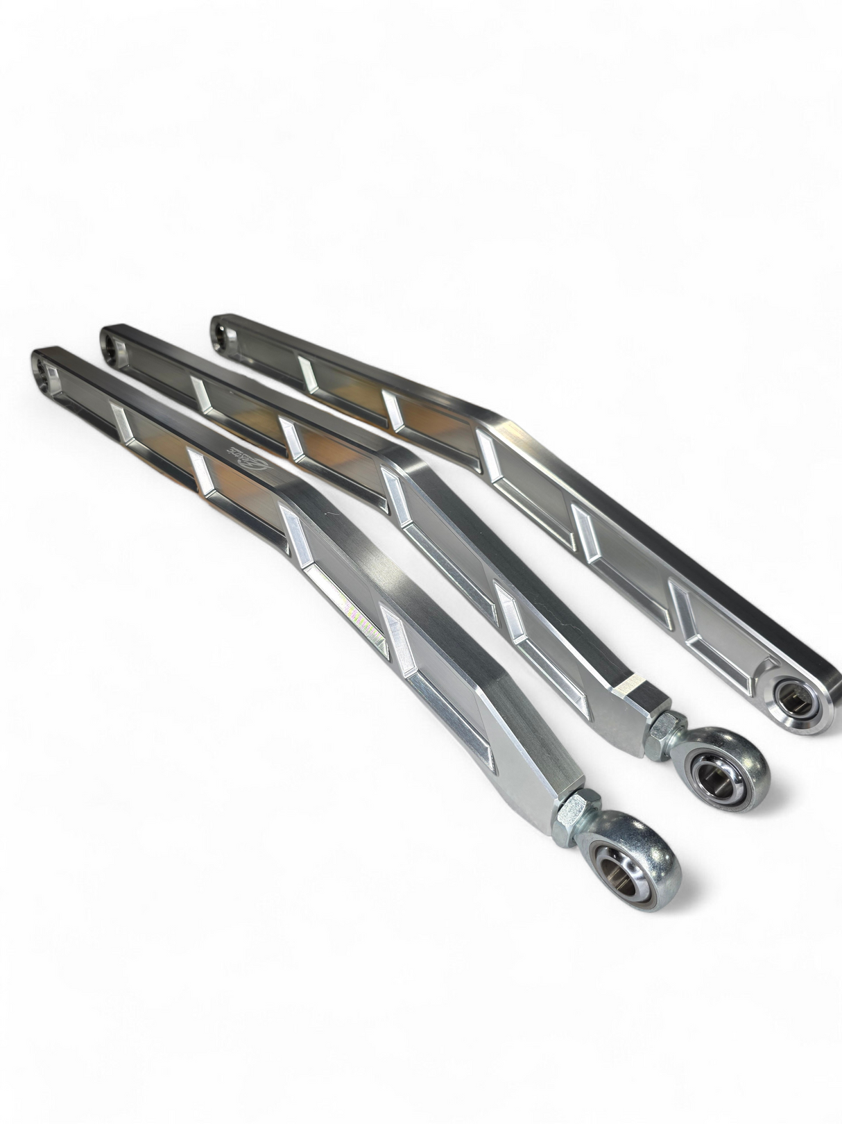 2017+ Can Am X3 Maverick Volt Billet Radius Rods Anodized Clear (RS 72" Model Only) www.elektricoffroad.com