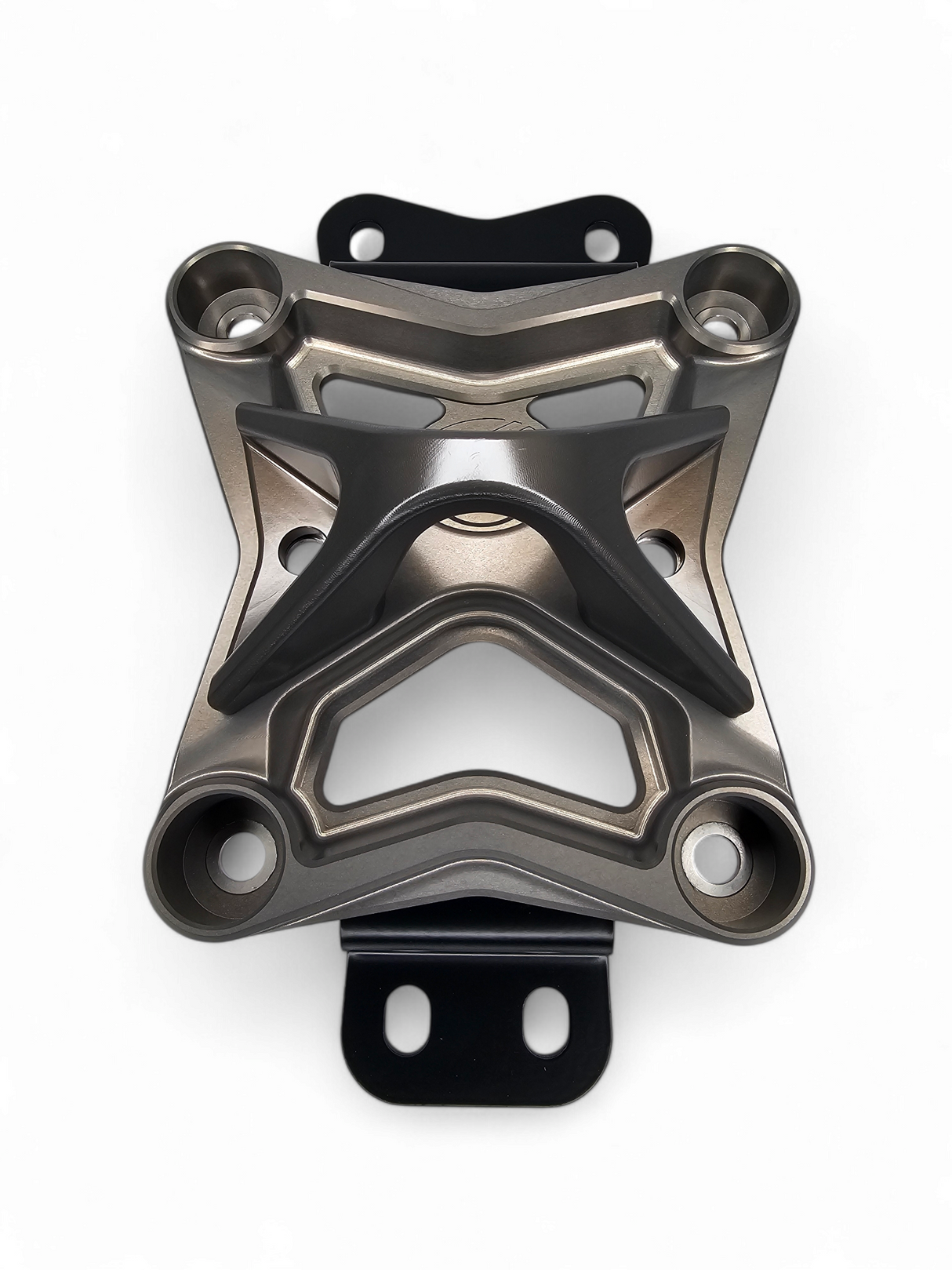 2022 to Current Can Am X3 10 Bolt Radius Rod Plate with Pull Hook (Gun Metal) www.elektricoffroad.com
