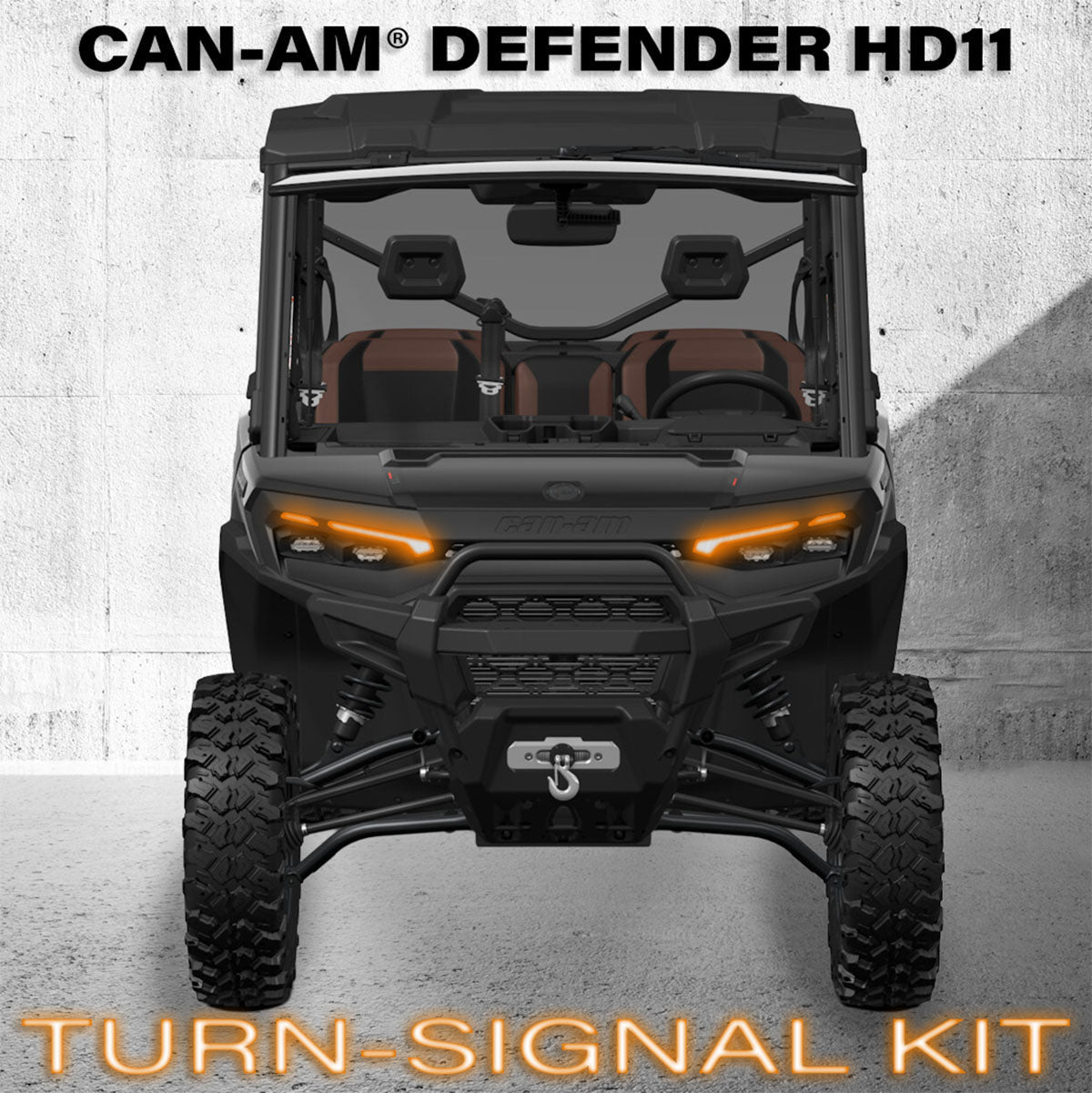 Turn-Signal Plug-&-Play Kit | 2026 Can-Am Defender HD11 | Front LED Lights w/Taillight Integration SWITCH Works