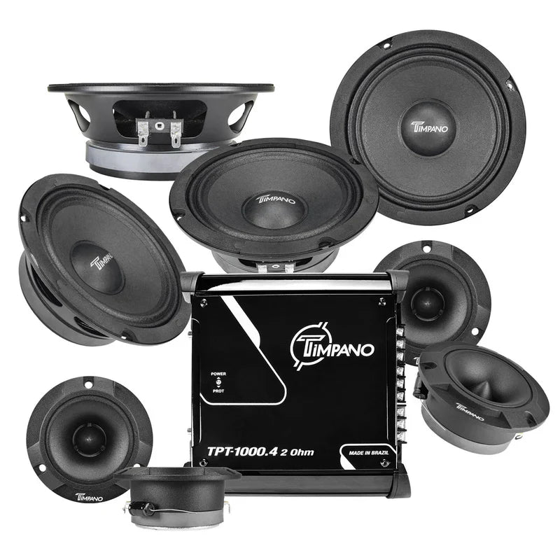 1000 Watts Car Stereo Bundle Timpano Audio