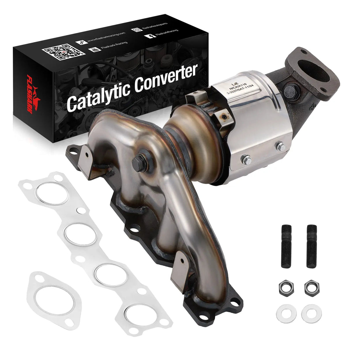 Catalytic Converter Kit for 2013-2016 Hyundai Santa Fe Sport & Kia Sorento L4 2.4L-Direct Fit,E.P.A. Compliant Flashark