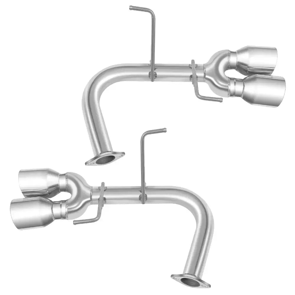 Catback Exhaust System 4" Quad Muffler Tip w Polished Tip for 2015-2022 Subaru WRX / STI Flashark