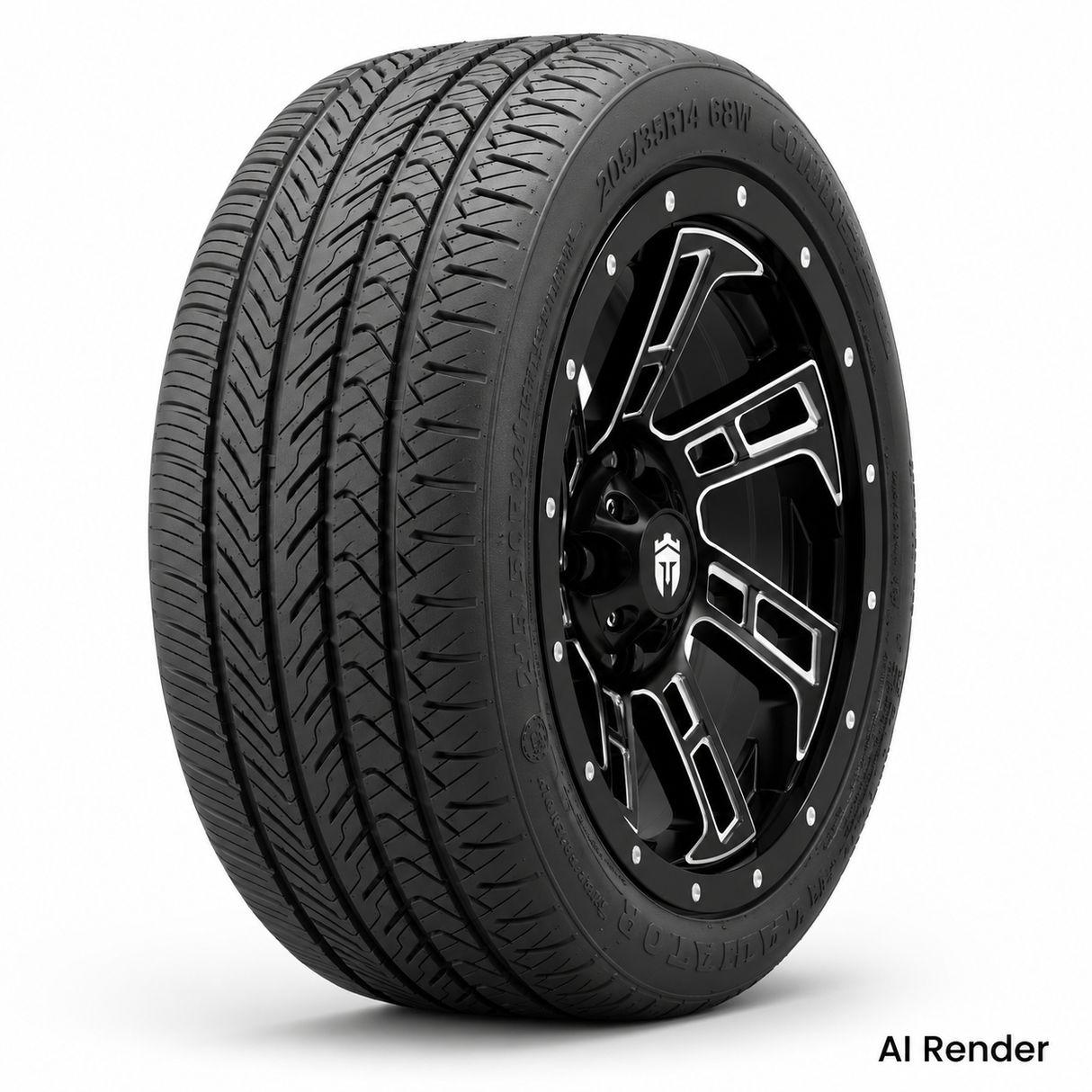Empire 14" Hook HK2 Wheel with X Comp Golf H/T Tire Package