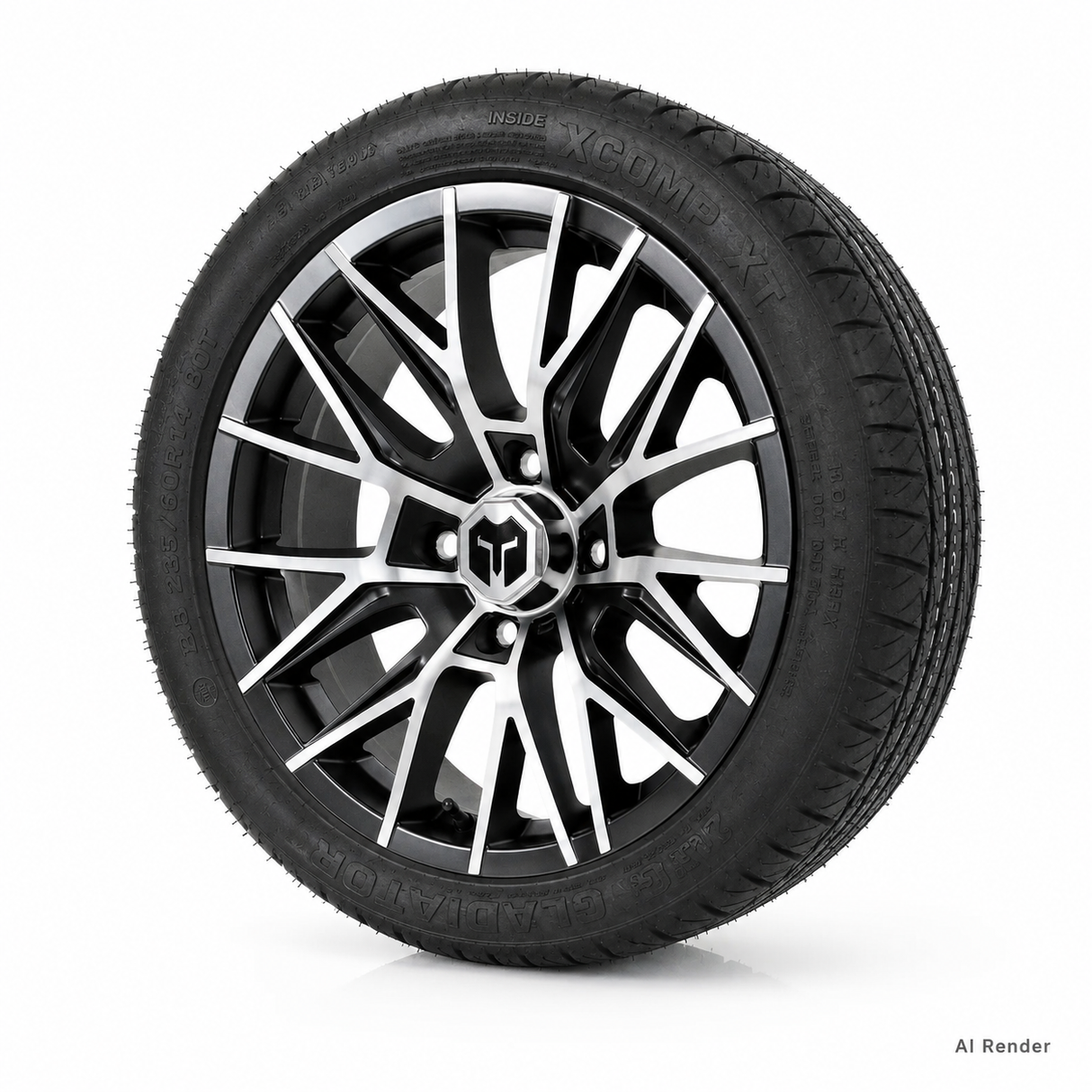 Empire 14x7 Diablo D3B Wheel & X Comp H/T Tire Package