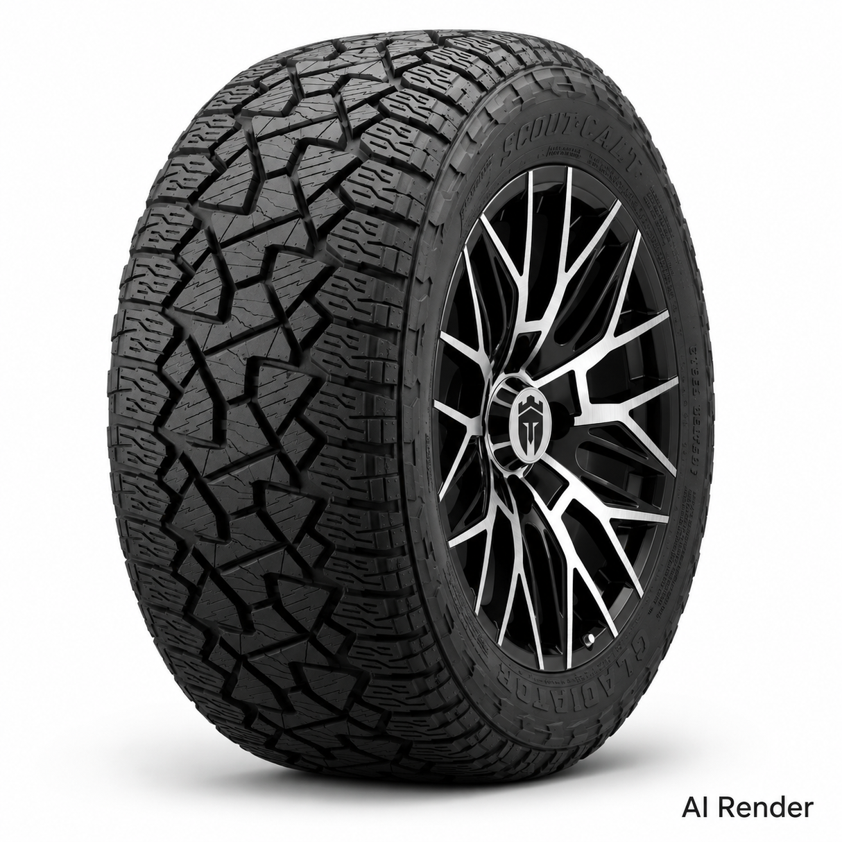Empire® 14" Diablo D3B Wheel with X Comp Golf A/T Tire Package