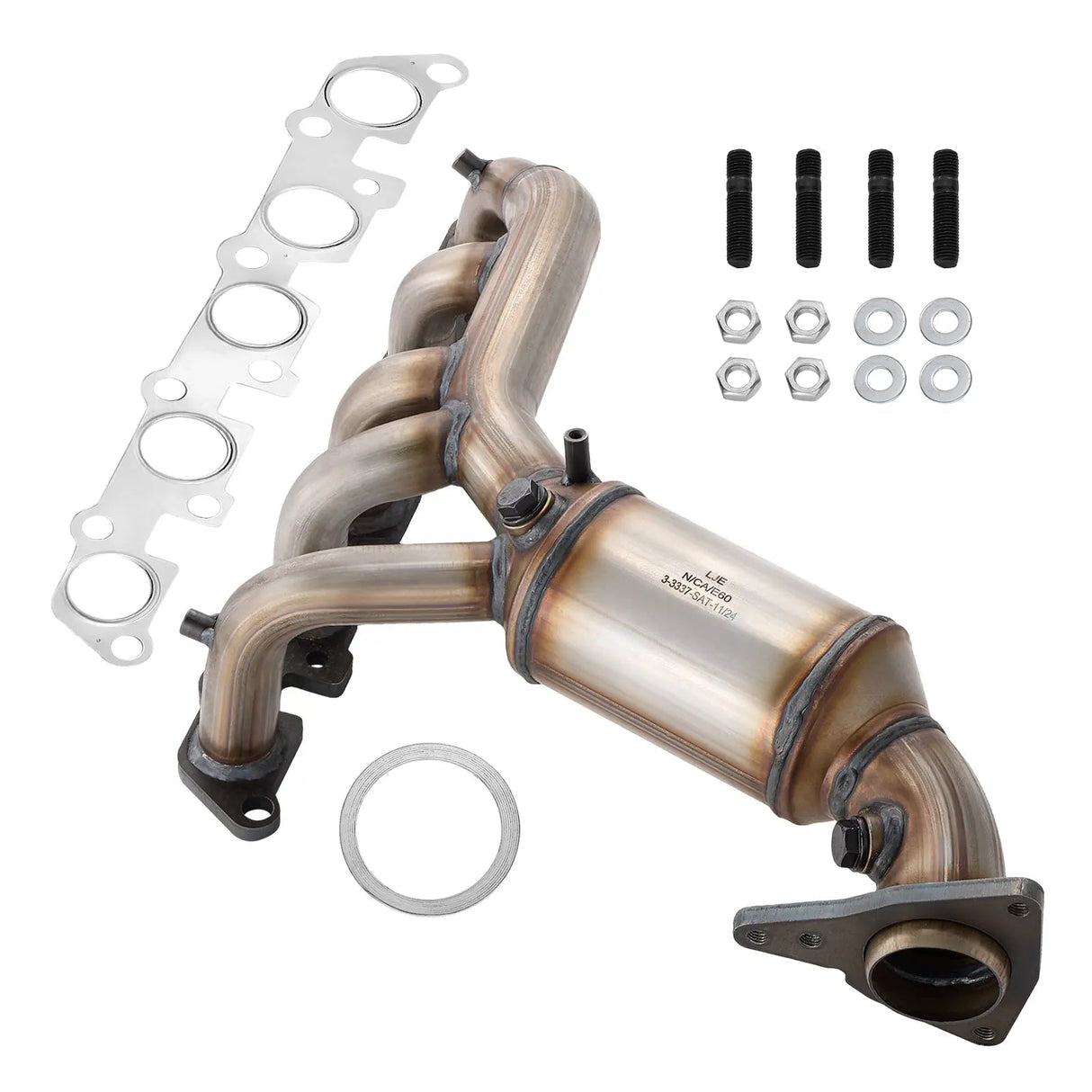 Exhaust Manifold Catalytic Converter For 2004-2012 Chevy Colorado, GMC Canyon, Hummer H3, Isuzu i-350/i-370 L5 3.5L 3.7L Flashark