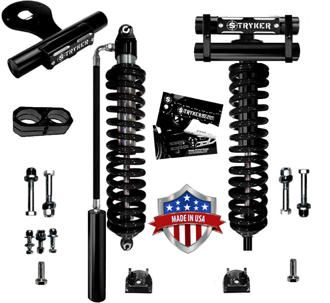 F250 F350 FRONT Reservoir Coilover Conversion Kit for 2005-2016 Ford Super Duty Stryker Off Road Design