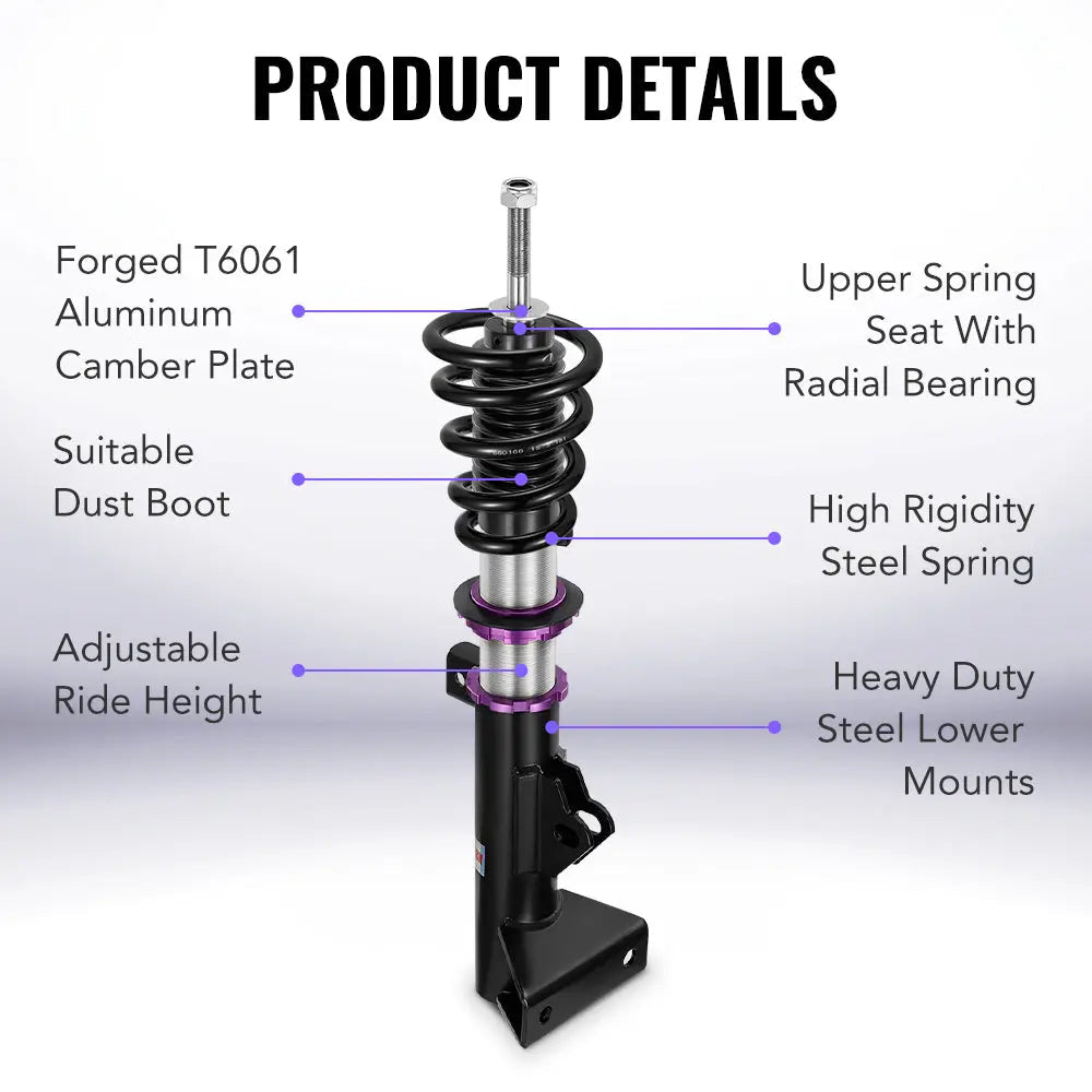 Coilover Shock Absorbers Struts 32-Way for 2001-2007 Mercedes-Benz C-Class RWD Hyper-Street II