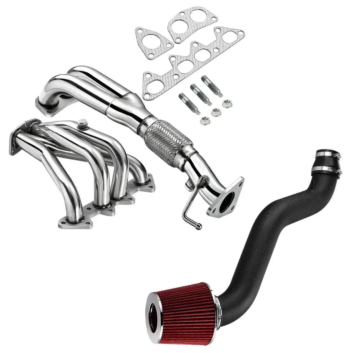 Exhaust Header for 1998-2002 Honda Accord EX/ LX CG1/ CG2 4Cyl 4-2-1 2.3L F23A1/F23A4/ F23A5 Flashark