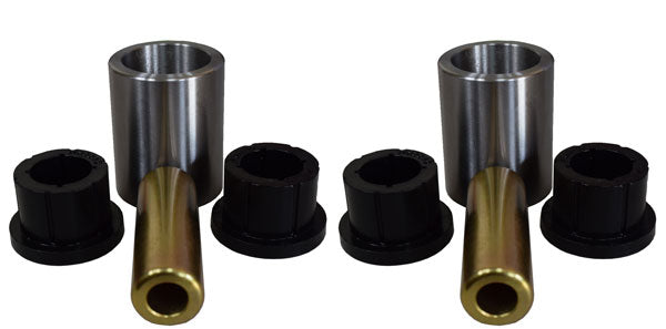 DOM Sleeve & Poly Bushing 3 Inch Mounting Width 9/16" Bolt Hole PAIR