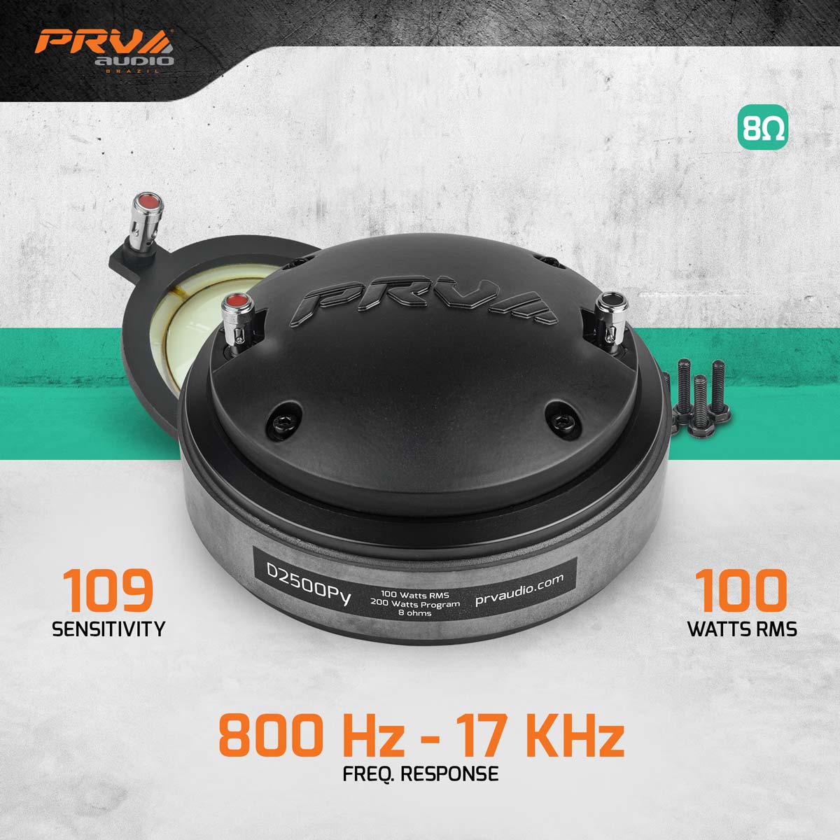 PRV Audio D2500Py 2in Exit Polyimide Compression Driver 8 Ohm