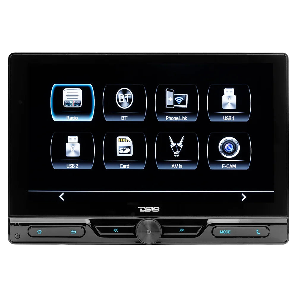 DDX10.5ML 10.5" Floating Swivel Modular Touchscreen Mechless Double-DIN Headunit with Bluetooth, Mirror Link and USB DS18