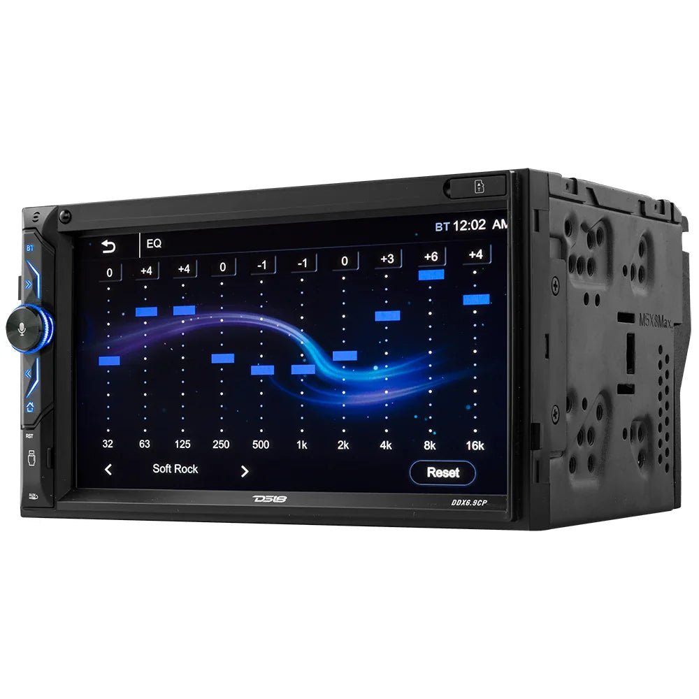 DS18 DDX6.9CP 6.9" Touchscreen Mechless Double-DIN Headunit with Bluetooth, USB, Mirror Link And Carplay DS18