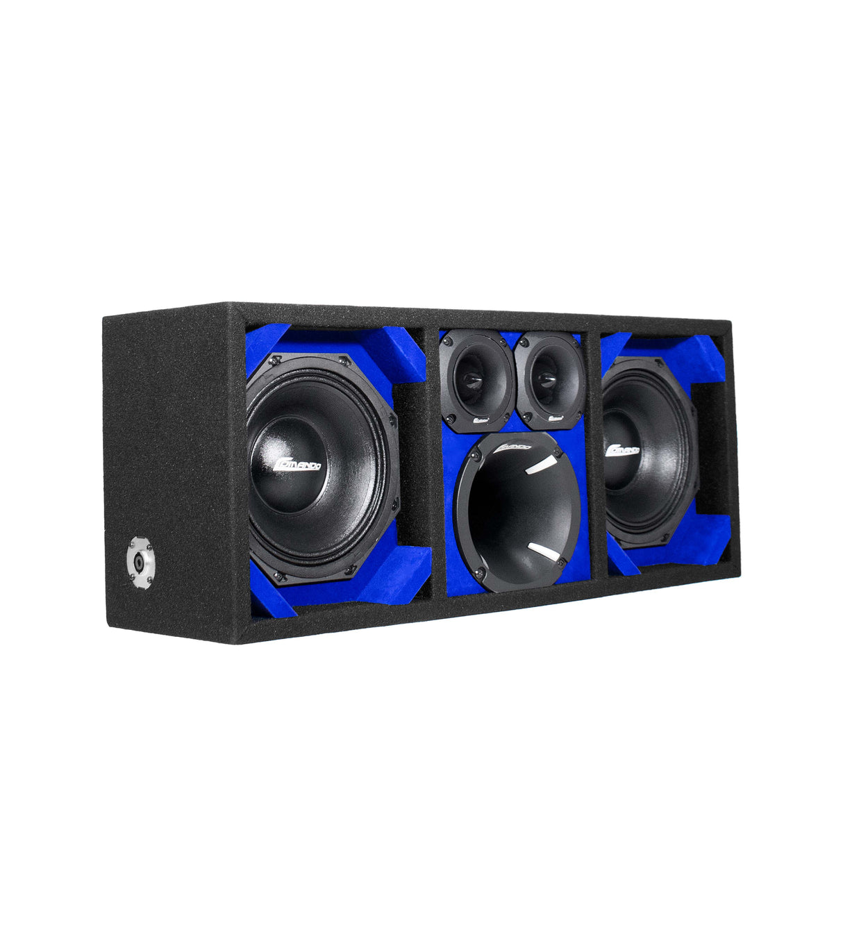 KTPON-208BLACK / DUAL 8" BLUE/BLACK Comando Audio Inc.