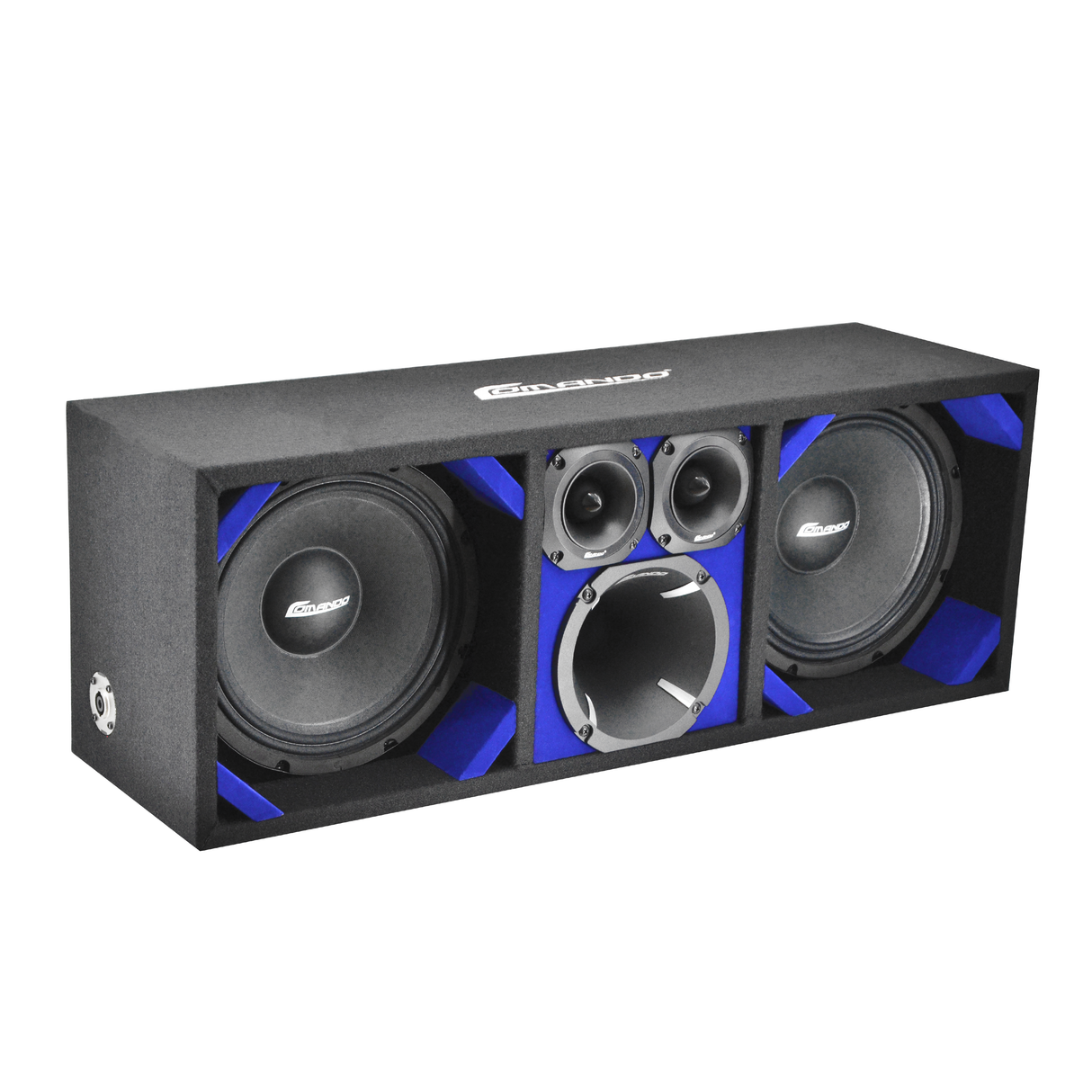 KTPON-210BLACK / DUAL 10" BLUE/BLACK LOADED Comando Audio Inc.