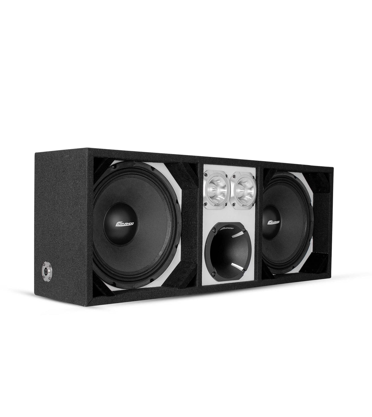 KTPON-212WHITE / DUAL 12" WHITE/BLACK Comando Audio Inc.