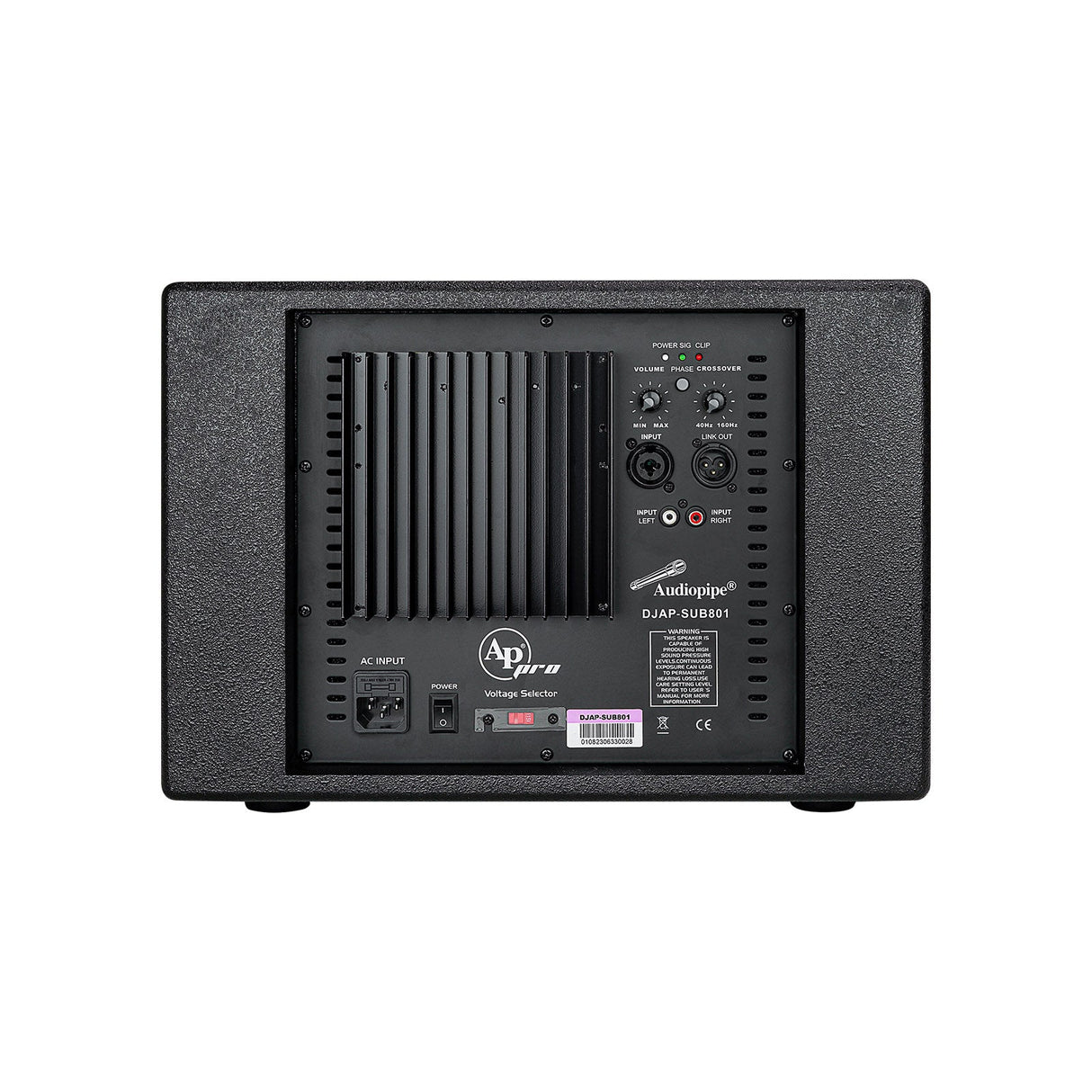 DJAP-SUB801 8" Professional Active Loudspeaker Audiopipe