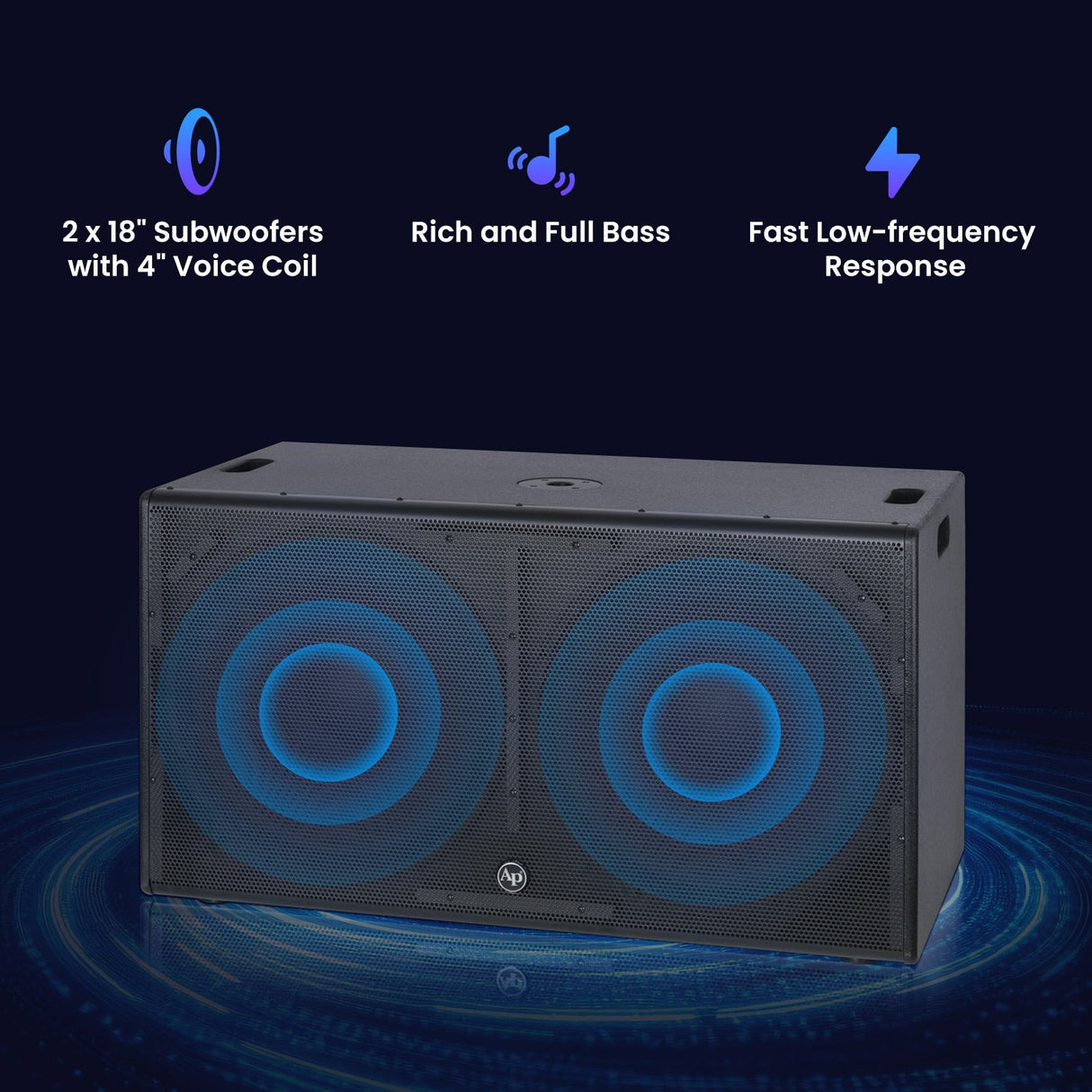 DJAP-SUP18202D 18“ Professional Passive Loudspeaker Audiopipe