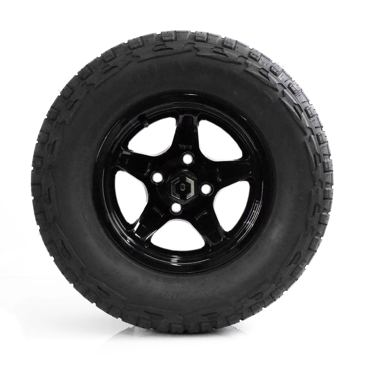 MODZ Drift 12x7 Glossy Black & X Comp X/T Tire Package