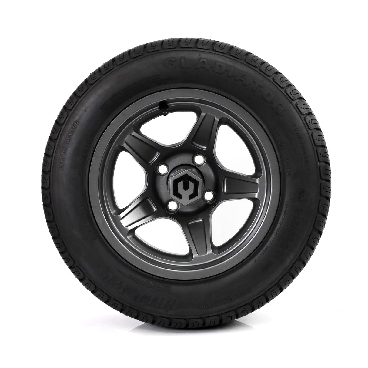 MODZ Drift 12x7 Gunmetal & Gladiator Golf A/P Tire Package
