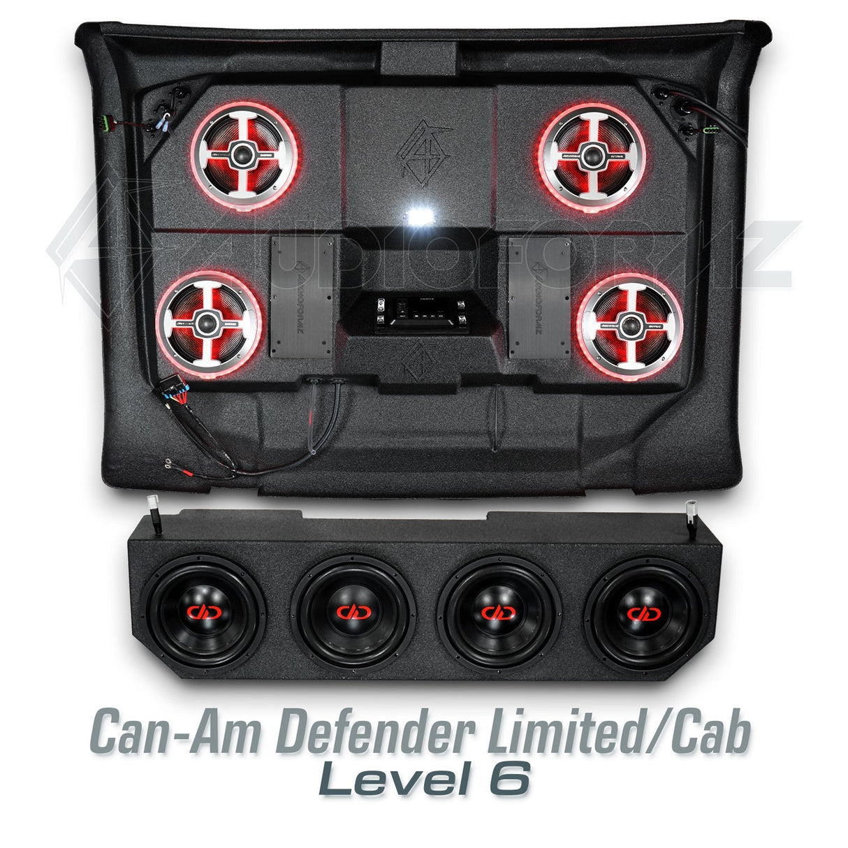 2026+ Can-Am Defender HD11 Limited/Cab Stereo Tops (2-Door)