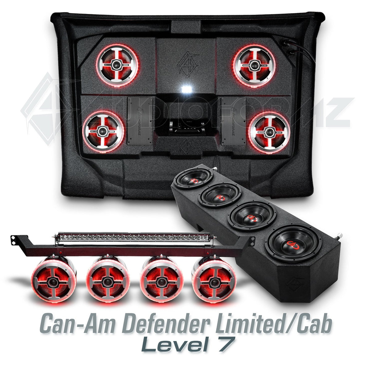 2026+ Can-Am Defender HD11 Limited/Cab Stereo Tops (2-Door)
