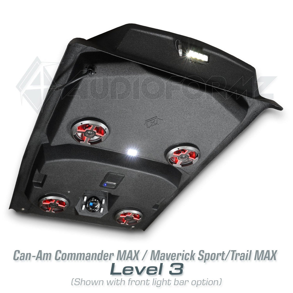 2021+ Can-Am Commander MAX / 2019+ Maverick Sport MAX Stereo Tops (4-Seat) Can-Am
