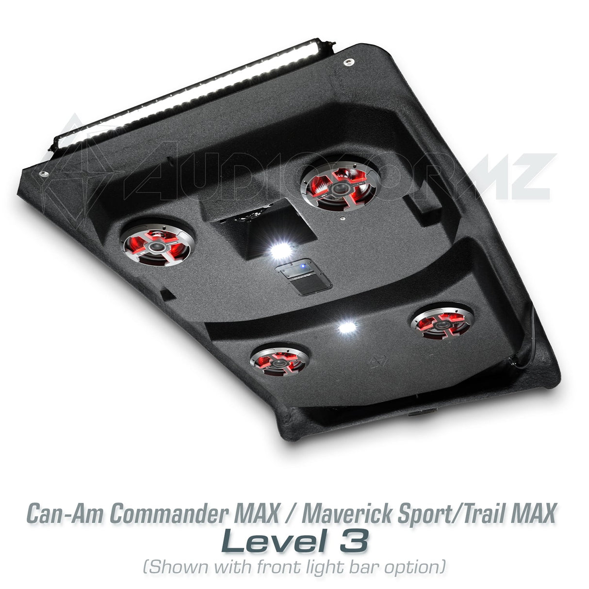2021+ Can-Am Commander MAX / 2019+ Maverick Sport MAX Stereo Tops (4-Seat) Can-Am