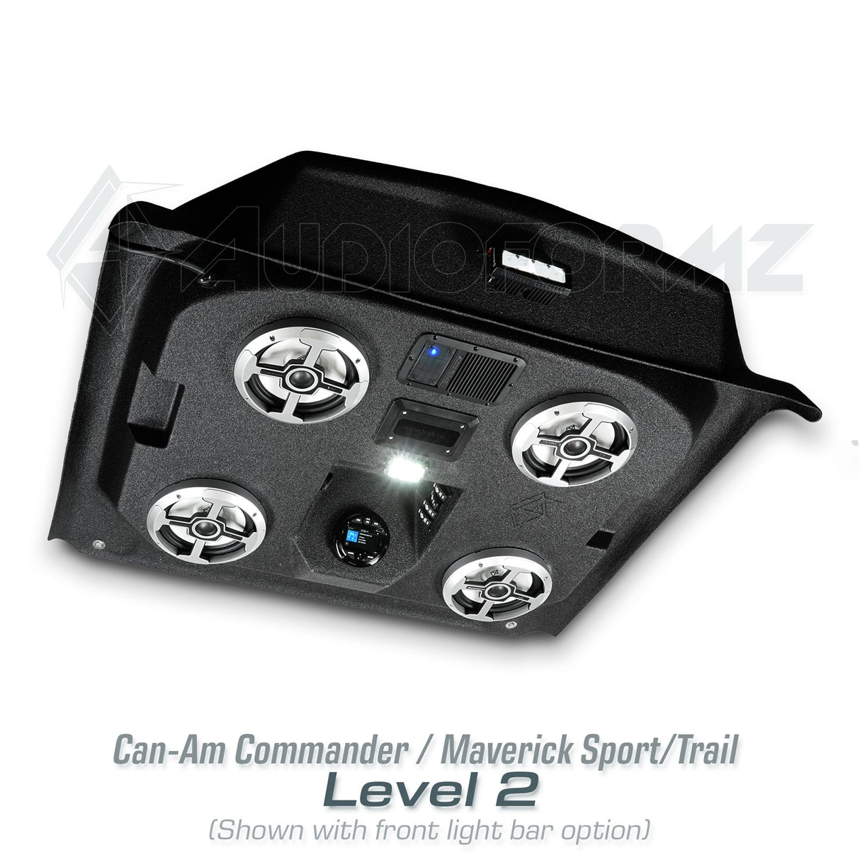 2021+ Can-Am Commander / 2019+ Maverick Sport / 2018+ Maverick Trail Stereo Tops (2-Seat) Can-Am