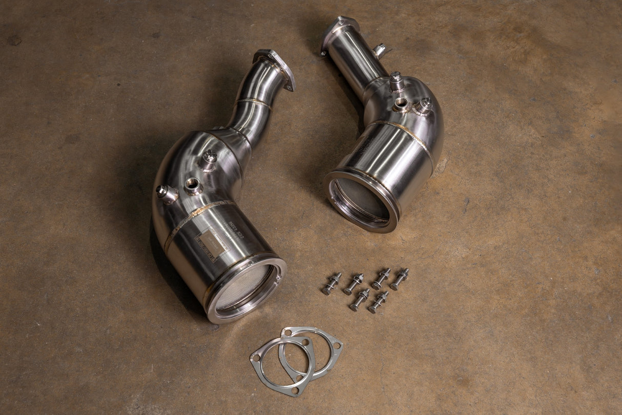 Audi C8 RS6 / RS7 400 Cell Catted Downpipes Valvetronic Designs