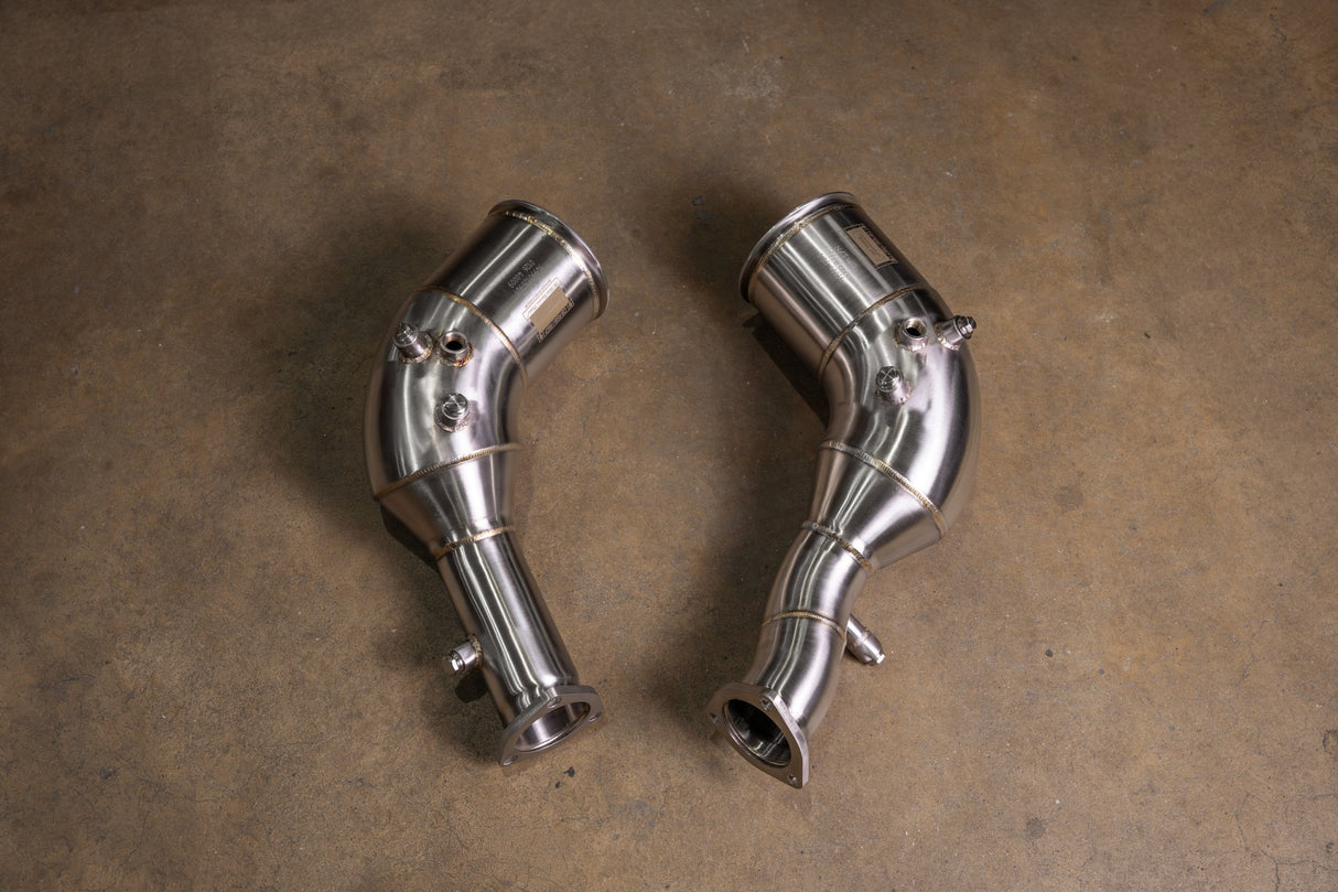 Audi C8 RS6 / RS7 400 Cell Catted Downpipes Valvetronic Designs