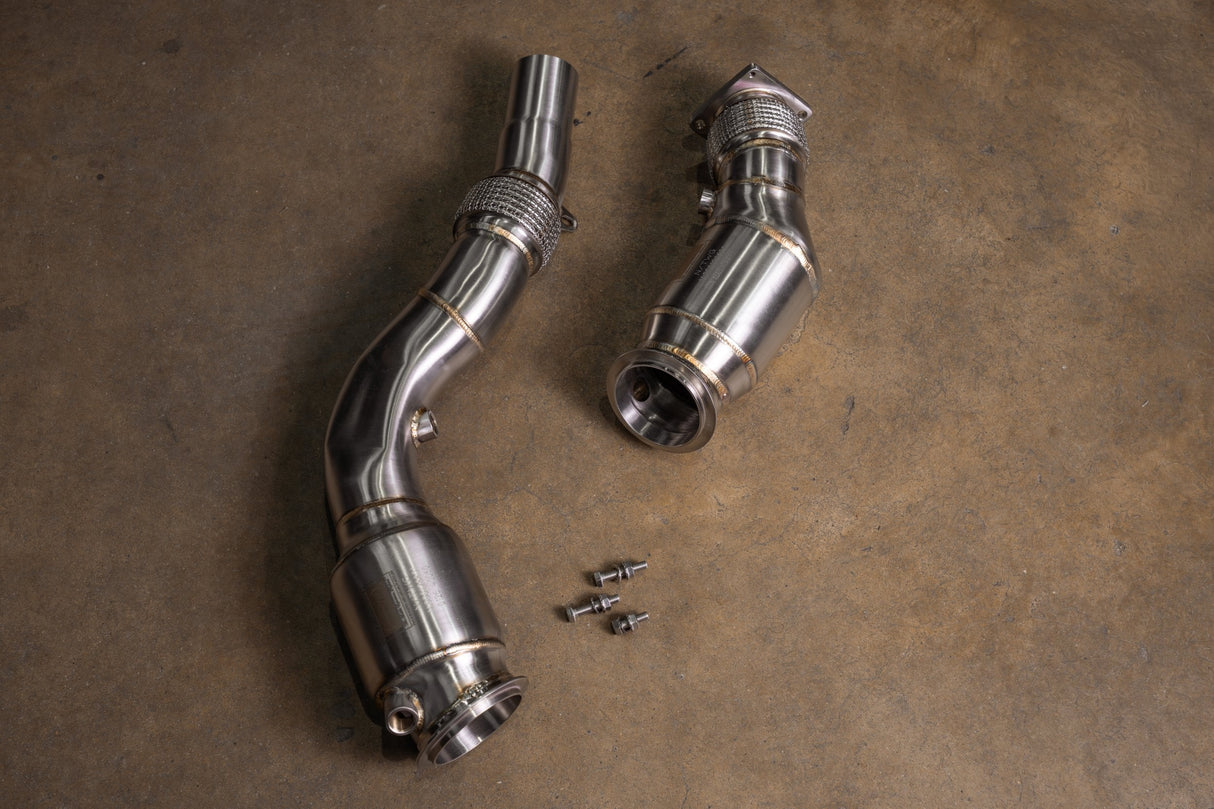 BMW F80/F82/F83/F87C M2C / M3 / M4 400 Cell Catted Downpipes Valvetronic Designs