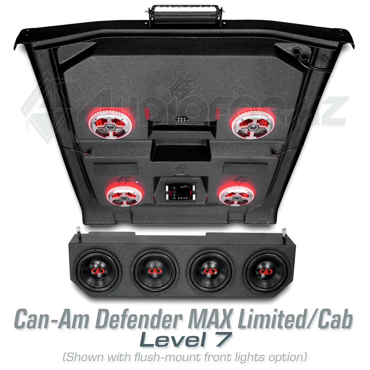 2016-2025 Can-Am Defender MAX HD7-HD10 Limited/Cab Stereo Tops (4-Door)