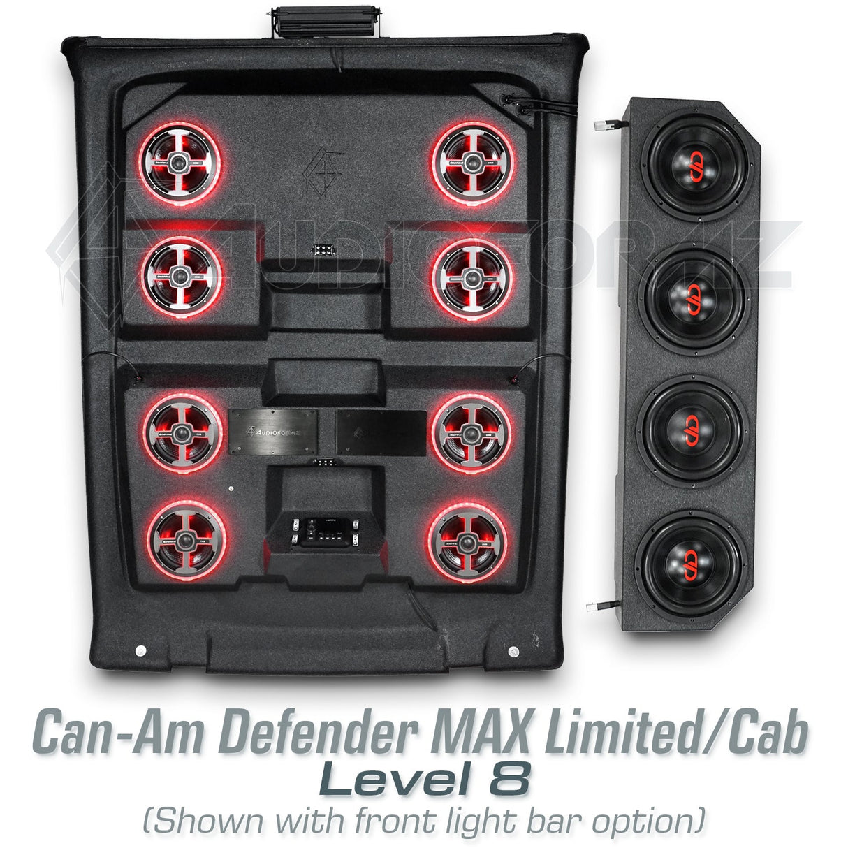 2026+ Can-Am Defender MAX HD11 Limited/Cab Stereo Tops (4-Door)