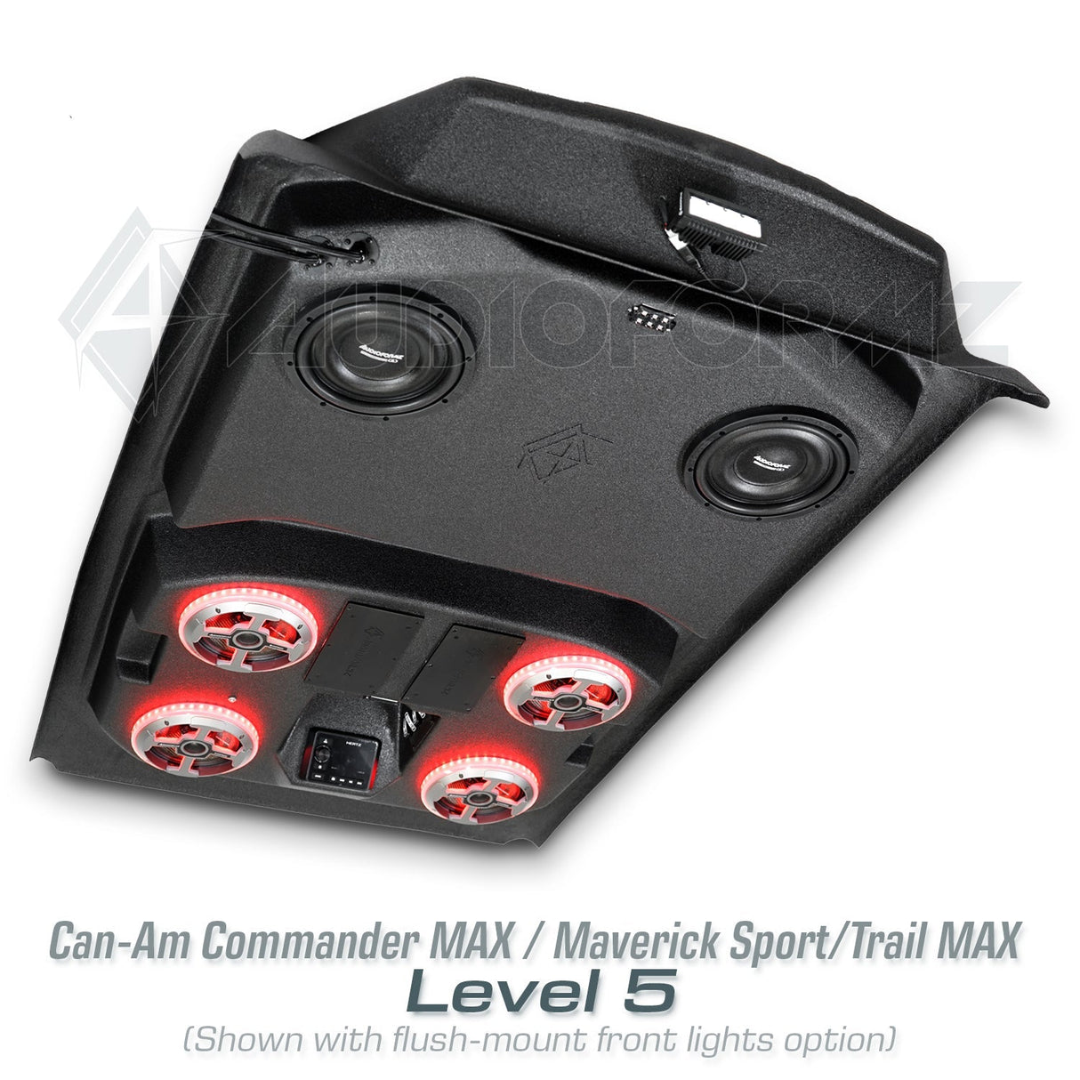 2021+ Can-Am Commander MAX / 2019+ Maverick Sport MAX Stereo Tops (4-Seat) Can-Am