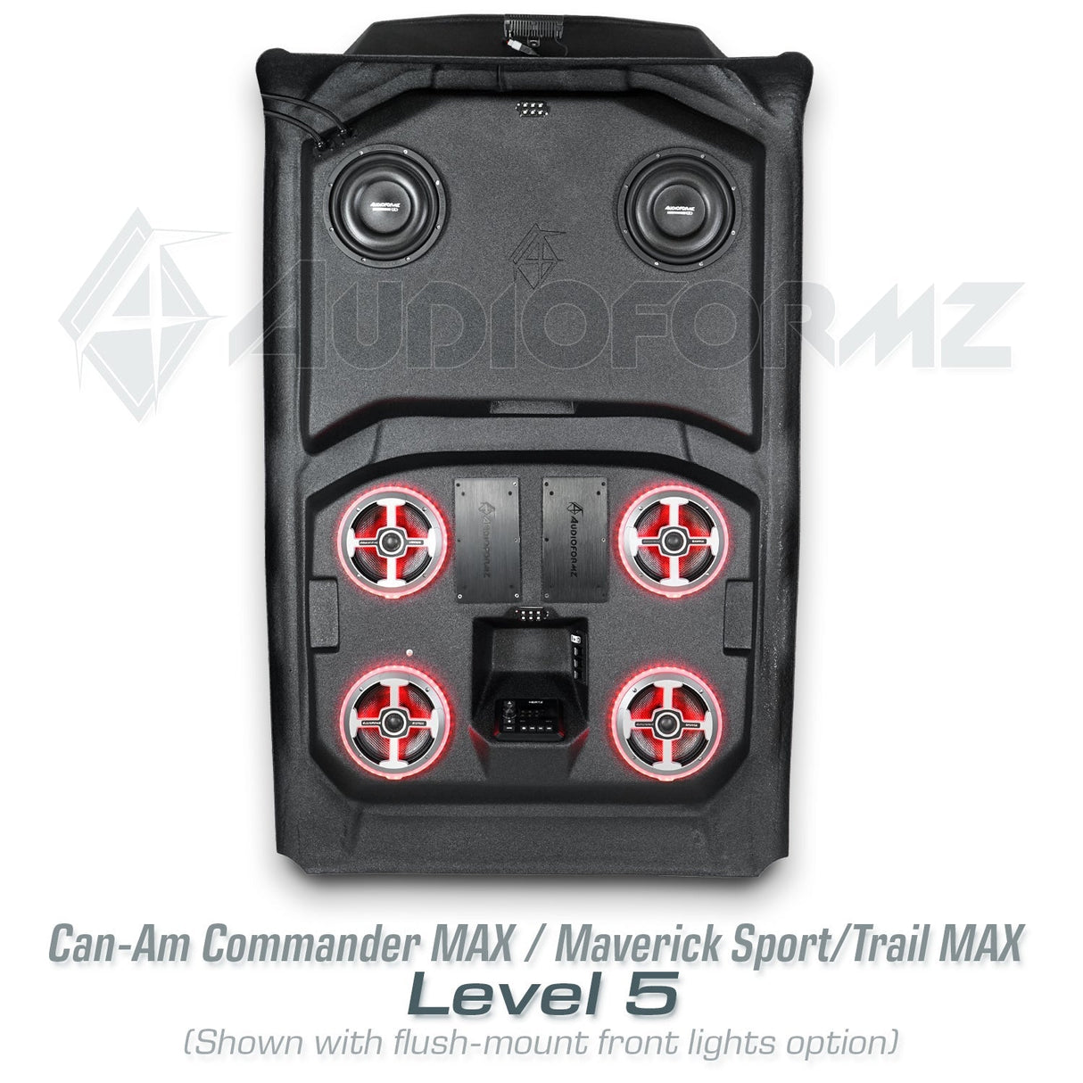 2021+ Can-Am Commander MAX / 2019+ Maverick Sport MAX Stereo Tops (4-Seat) Can-Am