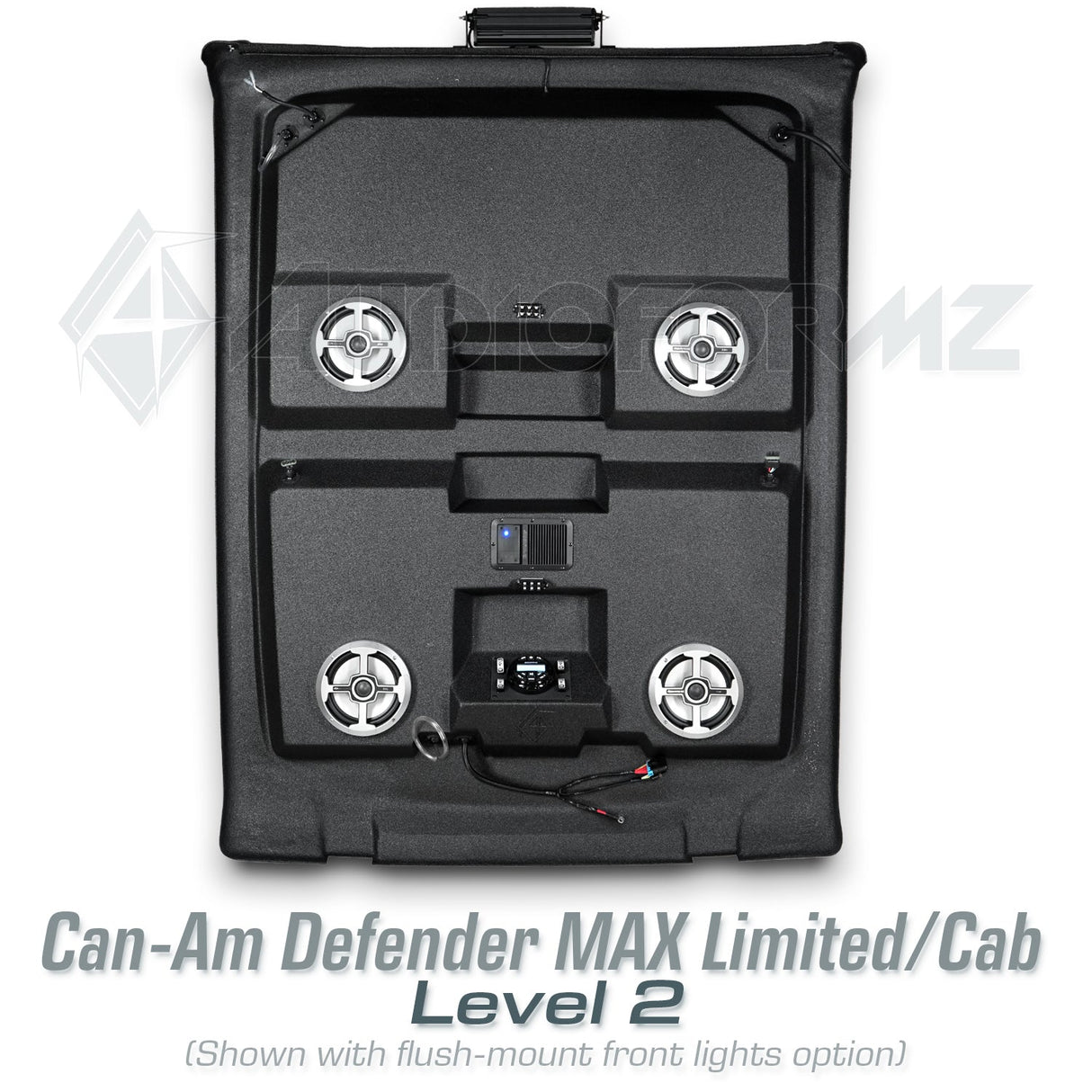 2026+ Can-Am Defender MAX HD11 Limited/Cab Stereo Tops (4-Door)